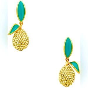 KATE SPADE NEW YORK ♠️ PICNIC PERFECT PAVÉ LEMON DROP EARRINGS